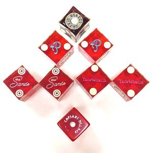 8 Vintage Las Vegas Casino Dice Sands Dunes TropWorld Circus Circus Caesars